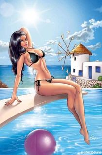 Black fashion model girl